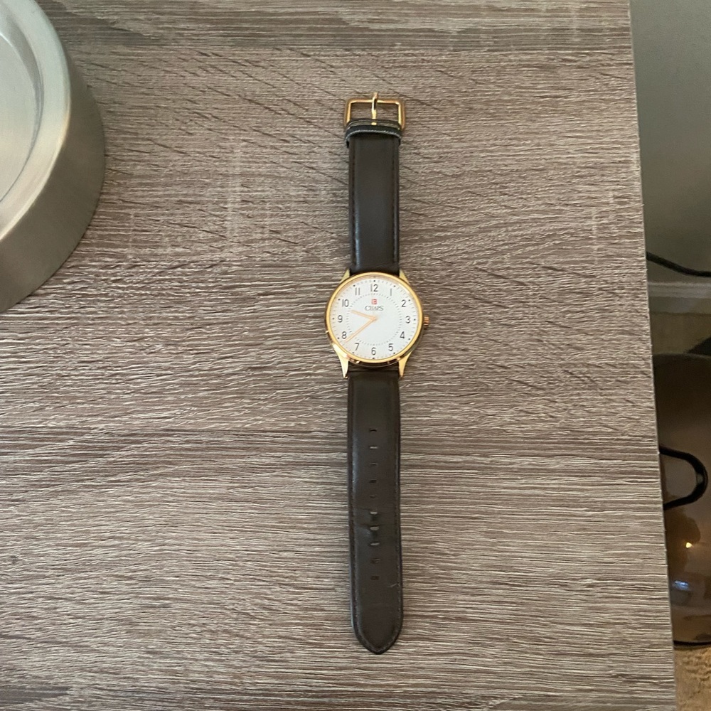 Chaps Brown Leather Watch